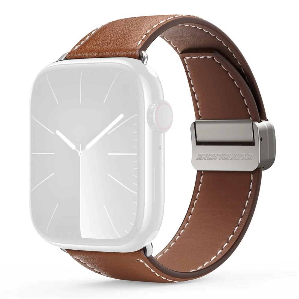 Apple Watch (42/44/SE/45/46/49 mm) DUX DUCIS Klokkerem i Kunstskinn – v:8392043 Apple Watch (42/44/SE/45/46/49 mm) DUX DUCIS Klokkerem i Kunstskinn – v:8392043