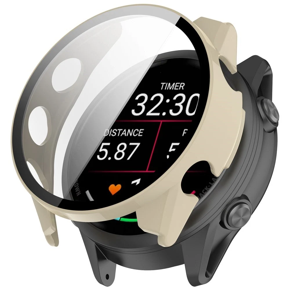 Garmin Forerunner 570 (42mm) Deksel med Skjermbeskytter i Herdet Glass v:1427472