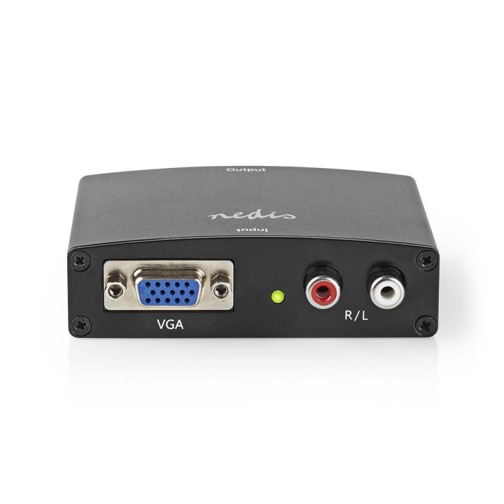 Nedis HDMI ™ Converter | VGA Female / 2x RCA Male | 1x HDMI™ Output | 1-veis | 1080p | 1.65 Gbps | Aluminium | Antrasitt v:7452900 Nedis HDMI ™ Converter | VGA Female / 2x RCA Male | 1x HDMI™ Output | 1-veis | 1080p | 1.65 Gbps | Aluminium | Antrasitt v:7452900