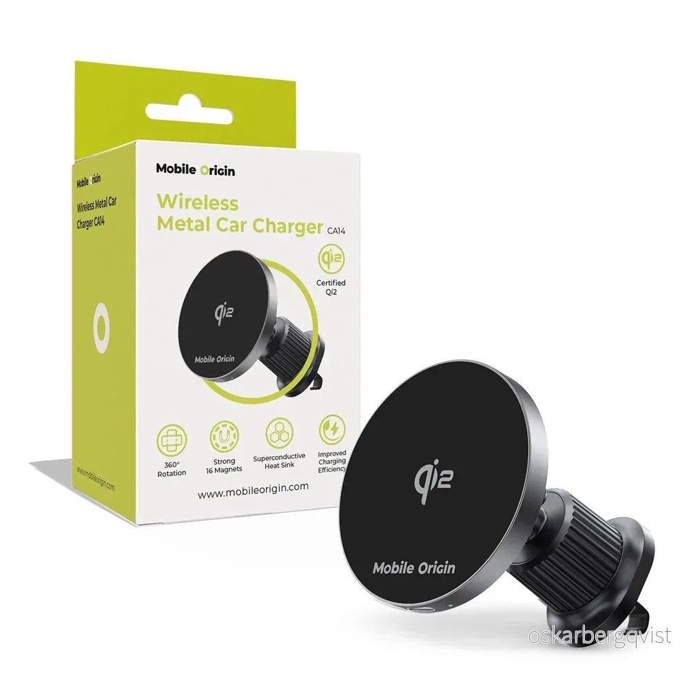 Mobile Origin Qi2 Trådløs Billader – MagSafe Kompatibel – Svart v:2591877 Mobile Origin Qi2 Trådløs Billader – MagSafe Kompatibel – Svart v:2591877