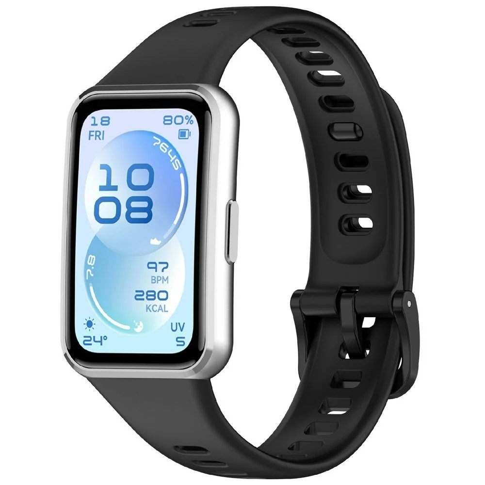 Huawei Band 11 / 11 Pro EIDERWOOD Silikonrem – Svart v:9613918 Huawei Band 11 / 11 Pro EIDERWOOD Silikonrem – Svart v:9613918