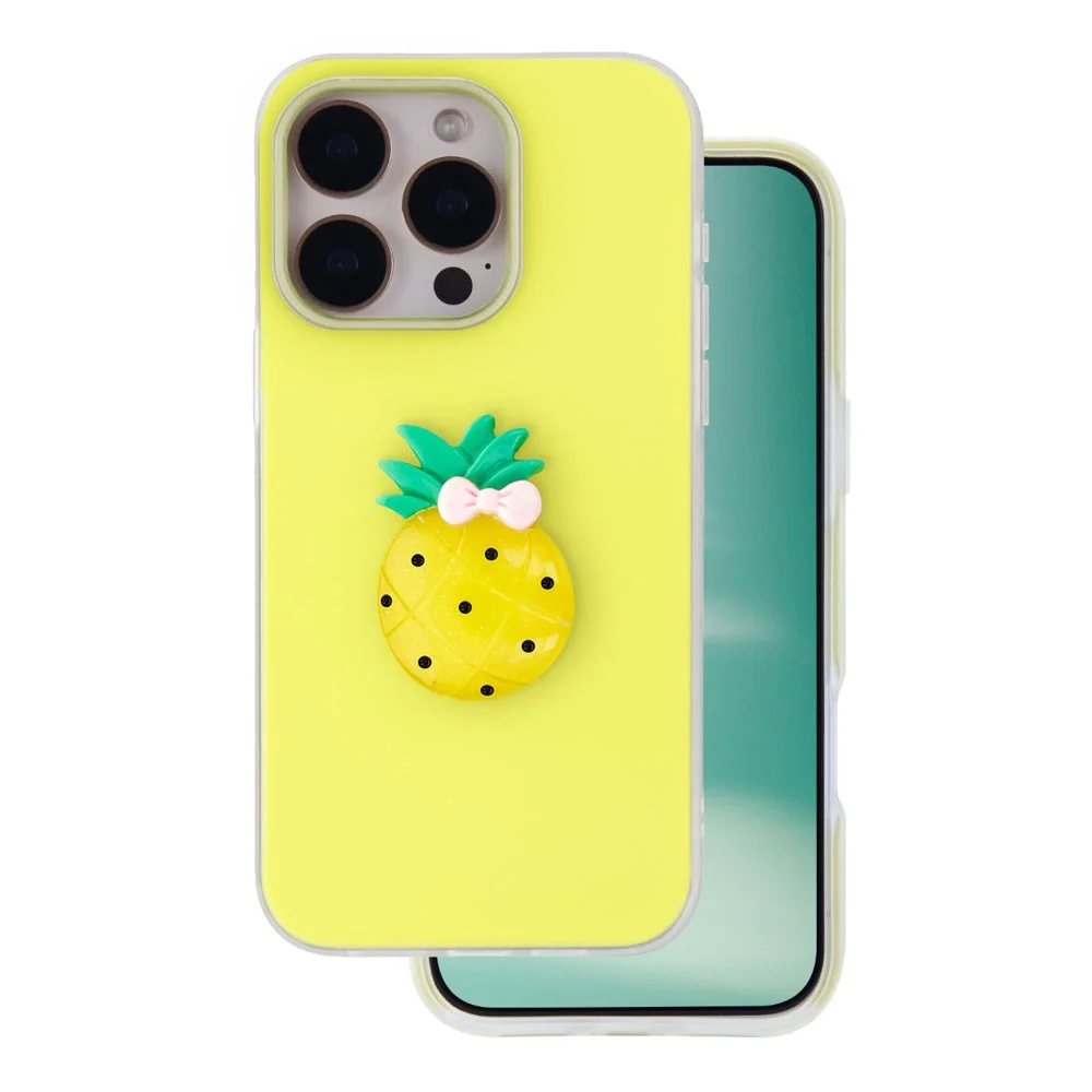 iPhone 15 Pro TFO 3D Frukt Deksel – Ananas v:8427155 iPhone 15 Pro TFO 3D Frukt Deksel – Ananas v:8427155