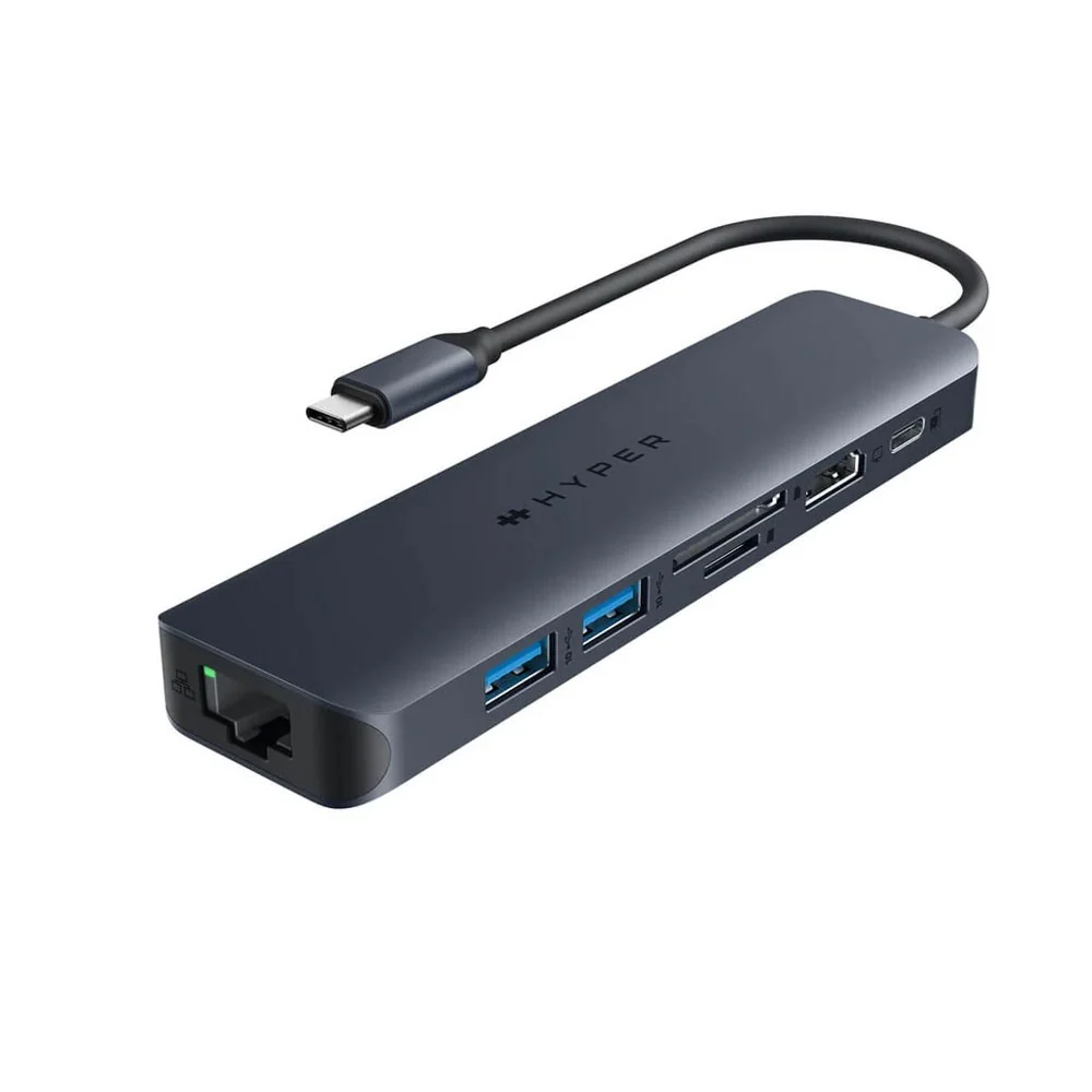 Hyper HyperDrive Ecosmart 7-i-1 USB-C-Hub med USB-A / USB-C / HDMI / E v:1102062