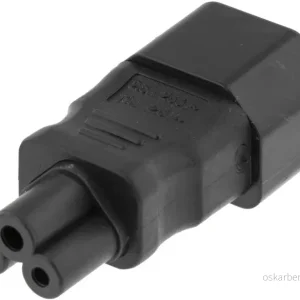 DELTACO Sr÷madapter, IEC 60320 C14 till IEC 60320 C5, 250V/2,5A, svar v:6550435 DELTACO Sr÷madapter, IEC 60320 C14 till IEC 60320 C5, 250V/2,5A, svar v:6550435