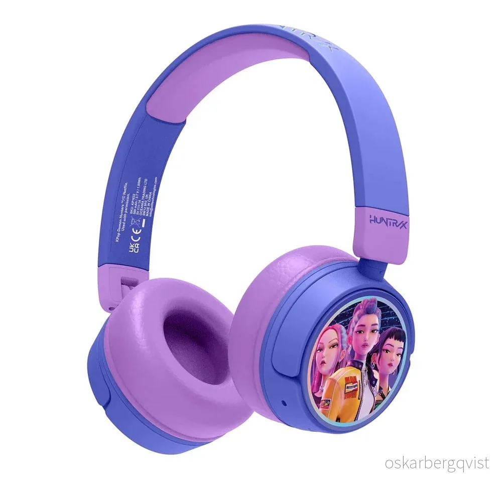 KPDH Trådløse Hodetelefoner for Barn – On-Ear – Huntrix / Lilla v:1098218 KPDH Trådløse Hodetelefoner for Barn – On-Ear – Huntrix / Lilla v:1098218