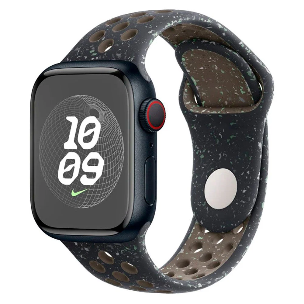Apple Watch (42/44/SE/45/46/49mm) Silikonrem Lippa FLOUR - Svart v:1377605