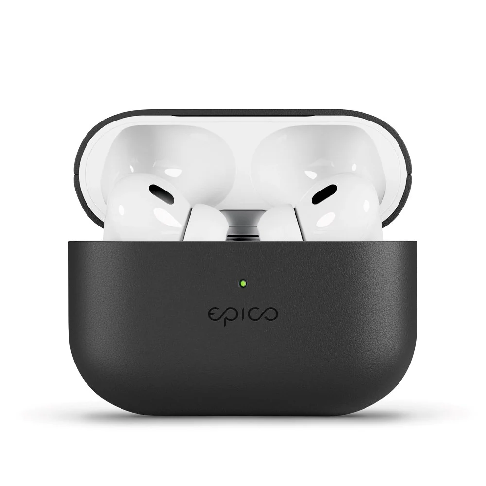 Epico AirPods Pro (2. Gen.) Deksel i Ekte Skinn – Svart v:7465645 Epico AirPods Pro (2. Gen.) Deksel i Ekte Skinn – Svart v:7465645