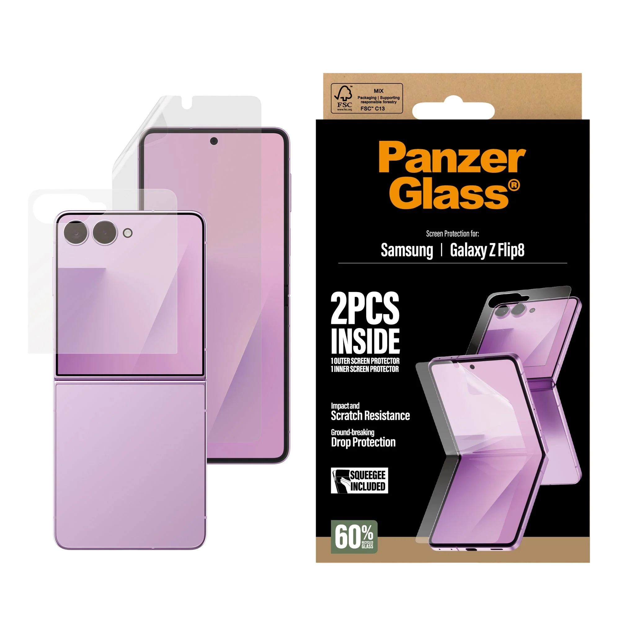 Samsung Galaxy Z Flip8 PanzerGlass® Skjermbeskytter og Skjermbeskytter v:3589329 Samsung Galaxy Z Flip8 PanzerGlass® Skjermbeskytter og Skjermbeskytter v:3589329