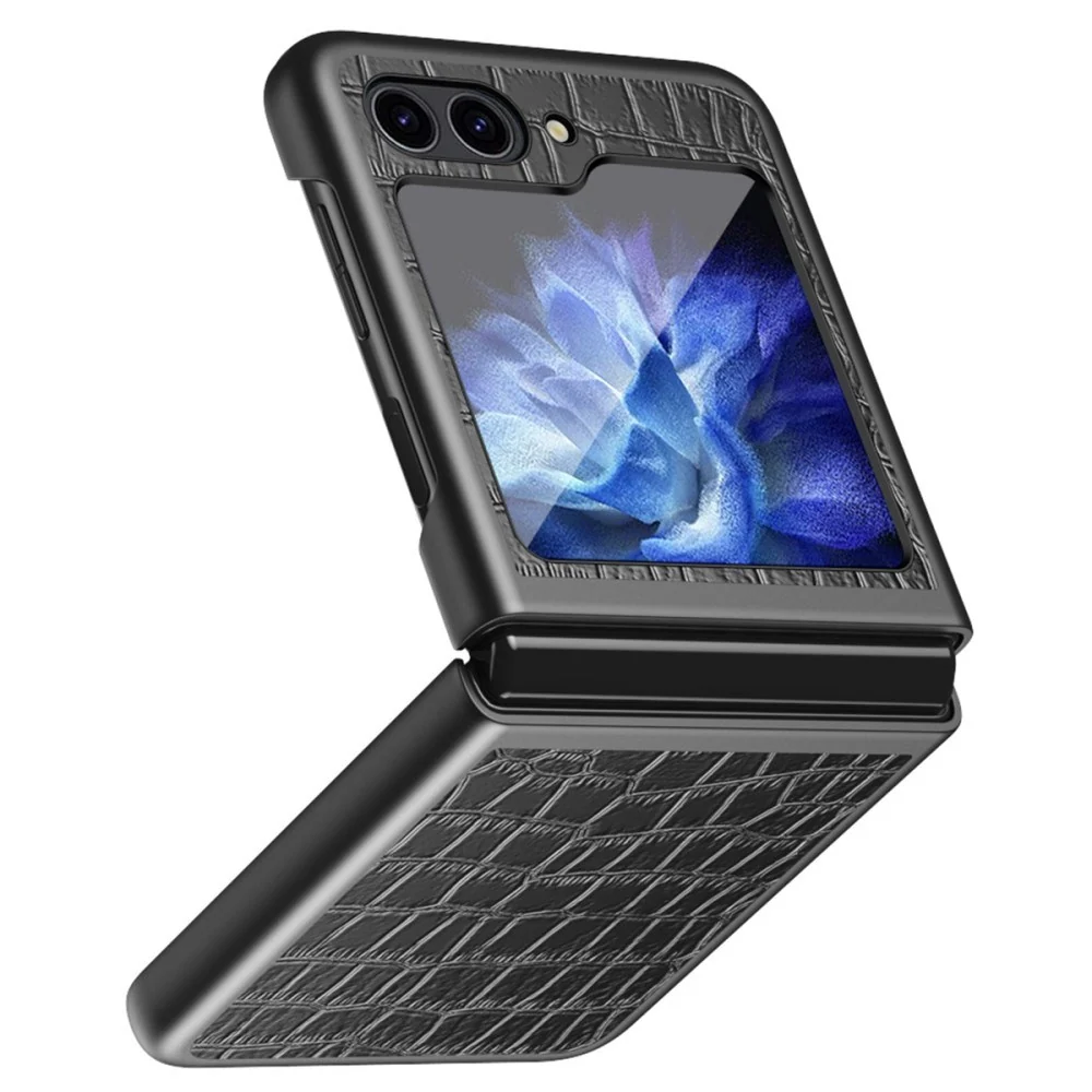 EIDERWOOD Samsung Galaxy Z Flip7 FE / Flip6 Skinnkledd Plast Deksel m. v:809680 EIDERWOOD Samsung Galaxy Z Flip7 FE / Flip6 Skinnkledd Plast Deksel m. v:809680