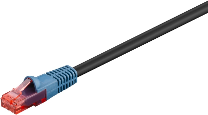 Goobay CAT 6 utendørs patchkabel, U/UTP, svart kobberbelagt aluminiumsleder (CCA), dobbel yttermantel (PE), 75 m v:4767407