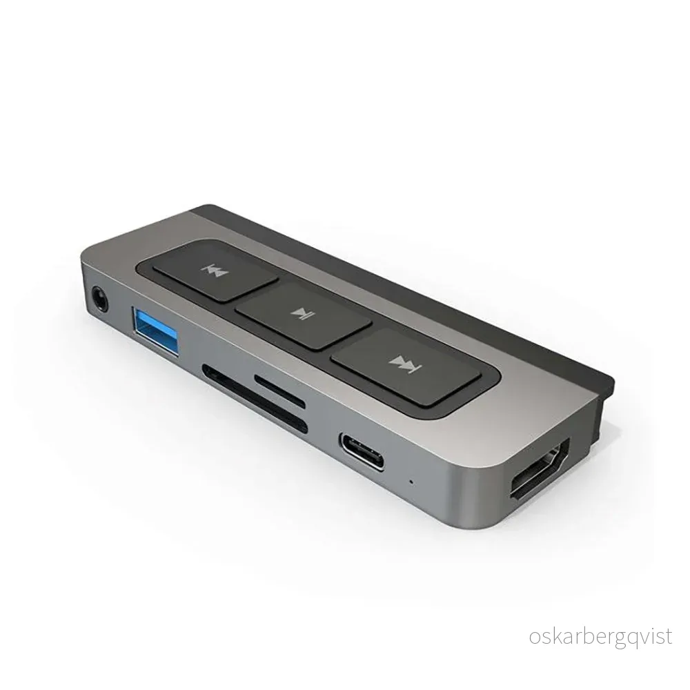 Hyperdrive USB-C iPad Media Adapter 6-in-1 – Grå v:5717765