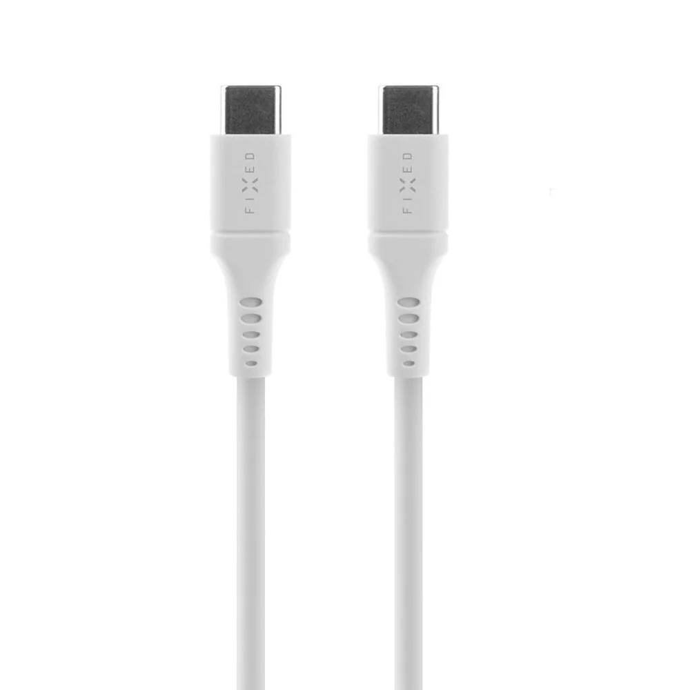 Fixed Liquid USB-C til USB-C-kabel 60W – 0.5m – Hvit v:3447397 Fixed Liquid USB-C til USB-C-kabel 60W – 0.5m – Hvit v:3447397