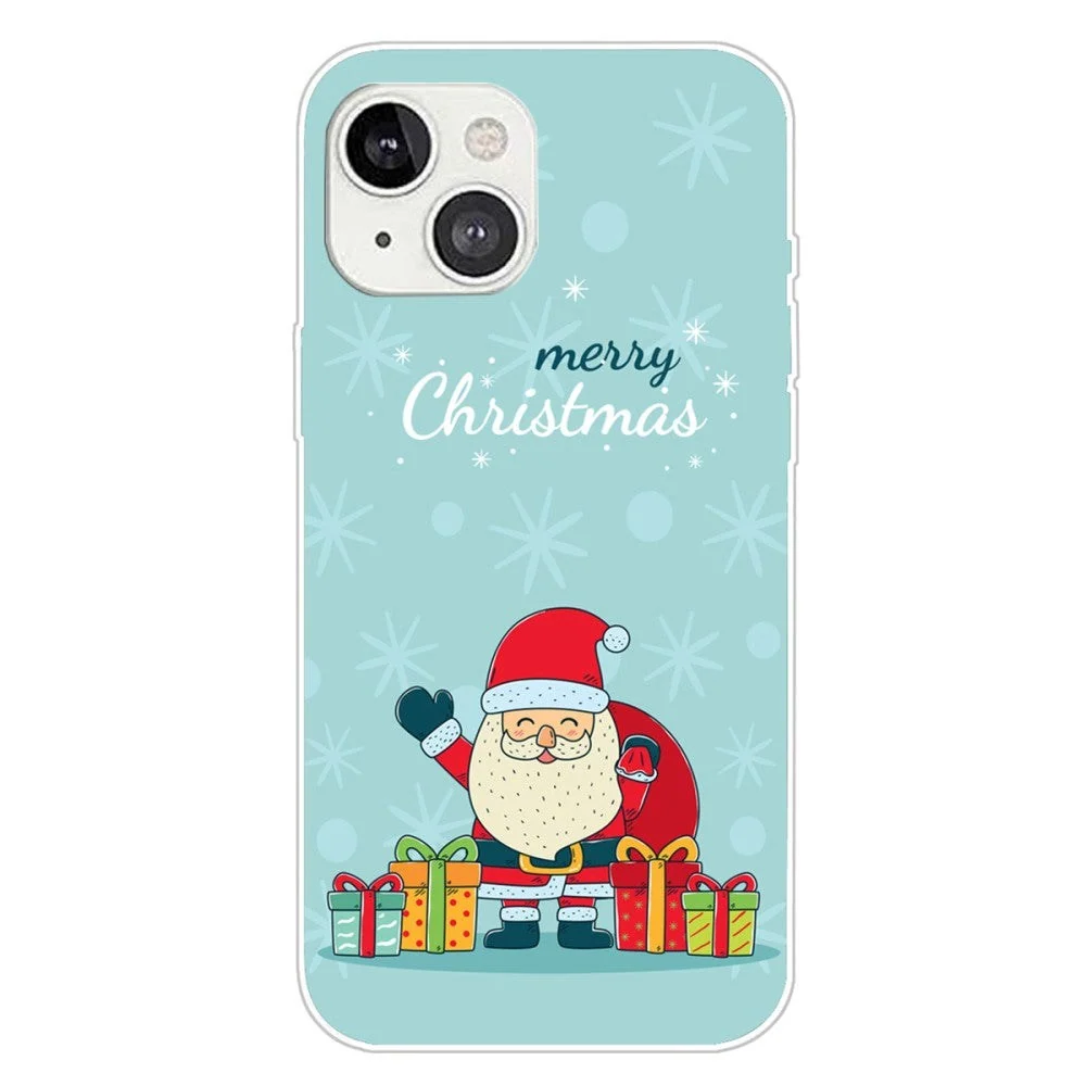 iPhone 15 Plus Fleksibelt Plast Jul Deksel - Merry Christmas - Glad Ju v:479793