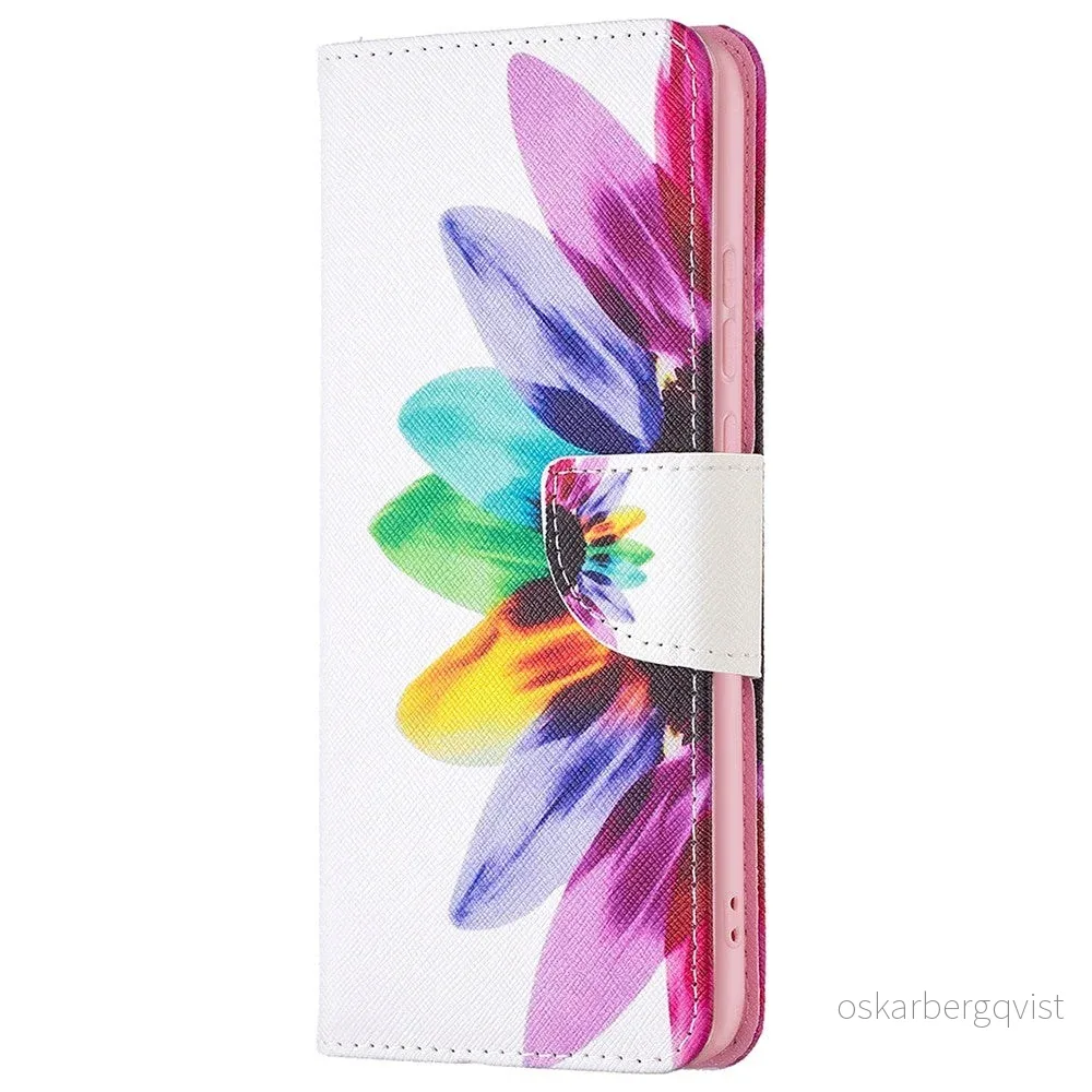 Samsung Galaxy A03-deksel Med Stor Lommebok i PU Skinn - Solsikke v:7976290