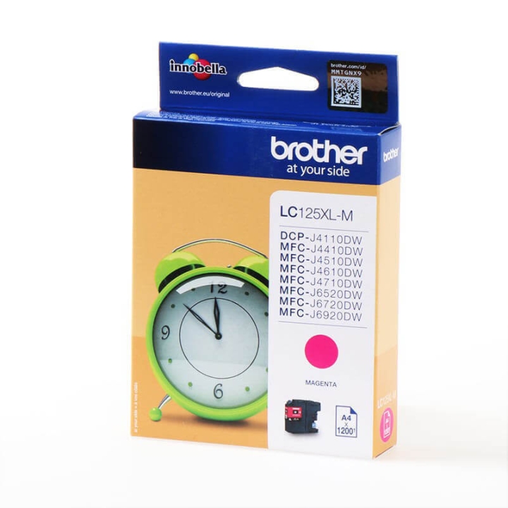 Brother Blekk LC125XLM Høy Kapasitet Magenta v:3109867