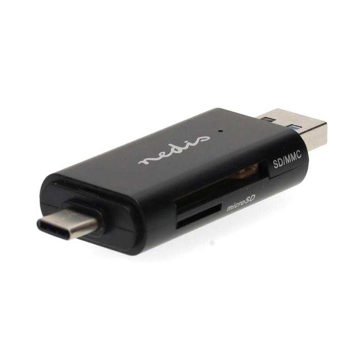 Nedis Kortleser | microSD (TF) / microSDHC (TF) / microSDXC (TF) / SD / SDHC / SDXC | USB 3.2 Gen1 v:6739017