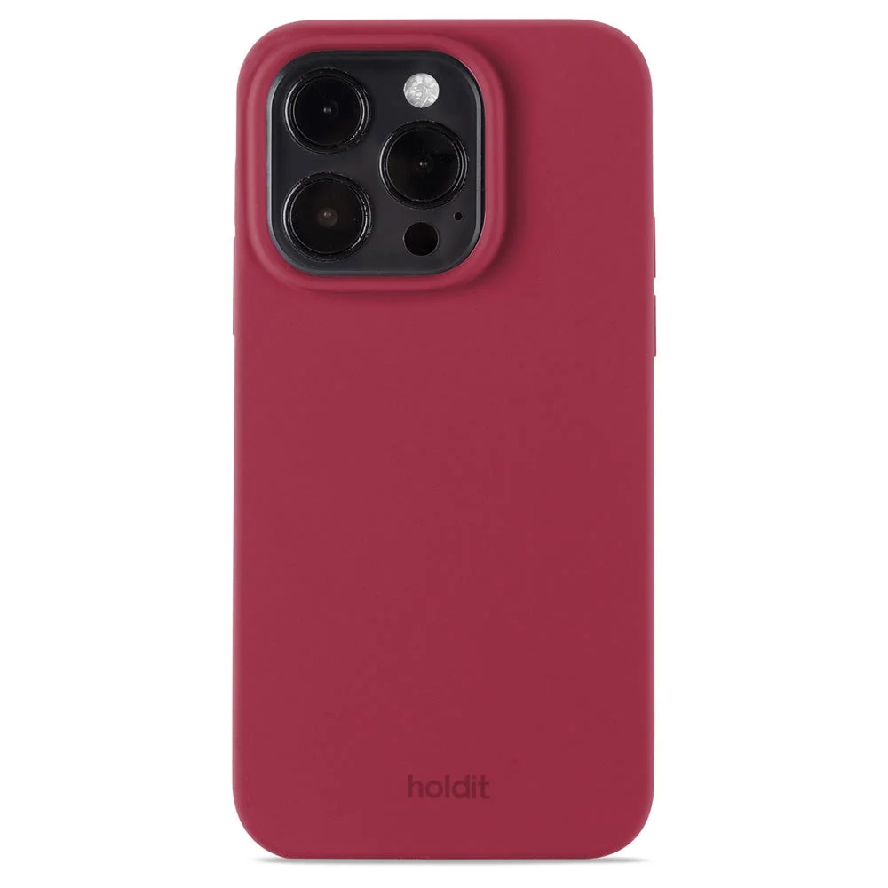 Holdit iPhone 14 Pro Soft Touch Silikon Deksel – Red Velvet v:1321439 Holdit iPhone 14 Pro Soft Touch Silikon Deksel – Red Velvet v:1321439