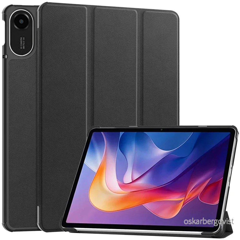 Xiaomi Redmi Pad 2 EIDERWOOD Kunstskinn Flipp Deksel – Svart v:1995958