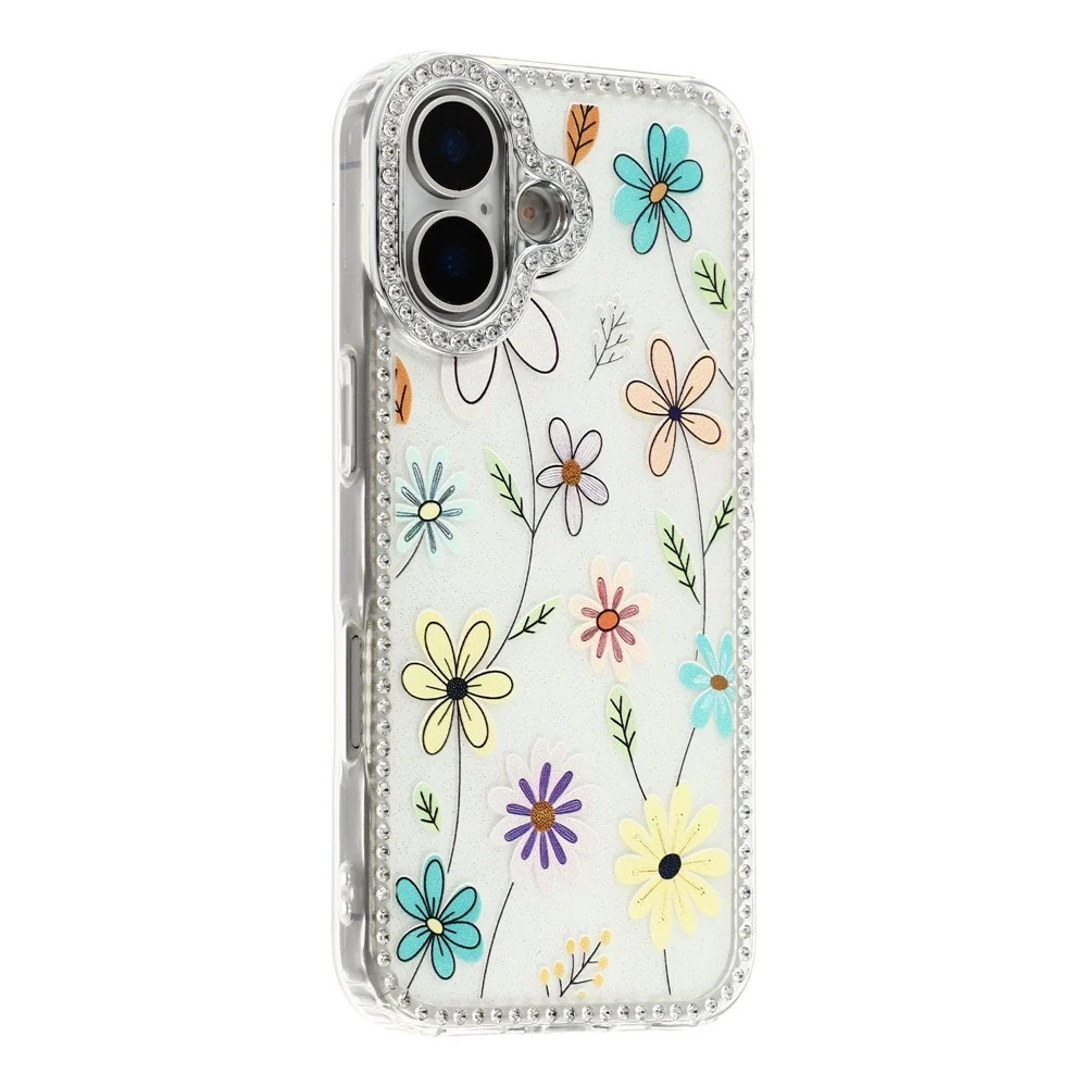 iPhone 17 EIDERWOOD Hybrid Deksel med Strass & Blomsterdesign – Hvit / v:8720704 iPhone 17 EIDERWOOD Hybrid Deksel med Strass & Blomsterdesign – Hvit / v:8720704