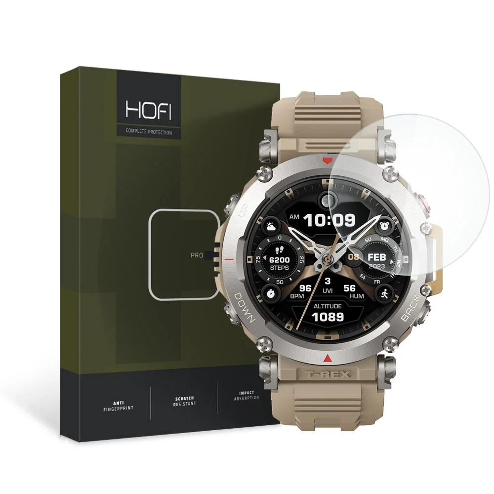 Amazfit T-Rex Ultra HOFI Glass Pro+ Skjermbeskytter – Gjennomsiktig v:9609903 Amazfit T-Rex Ultra HOFI Glass Pro+ Skjermbeskytter – Gjennomsiktig v:9609903