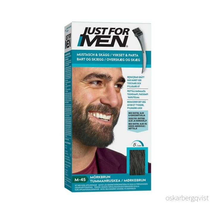 Just for men Bart og skjegg – mørkebrun M45 v:7264948