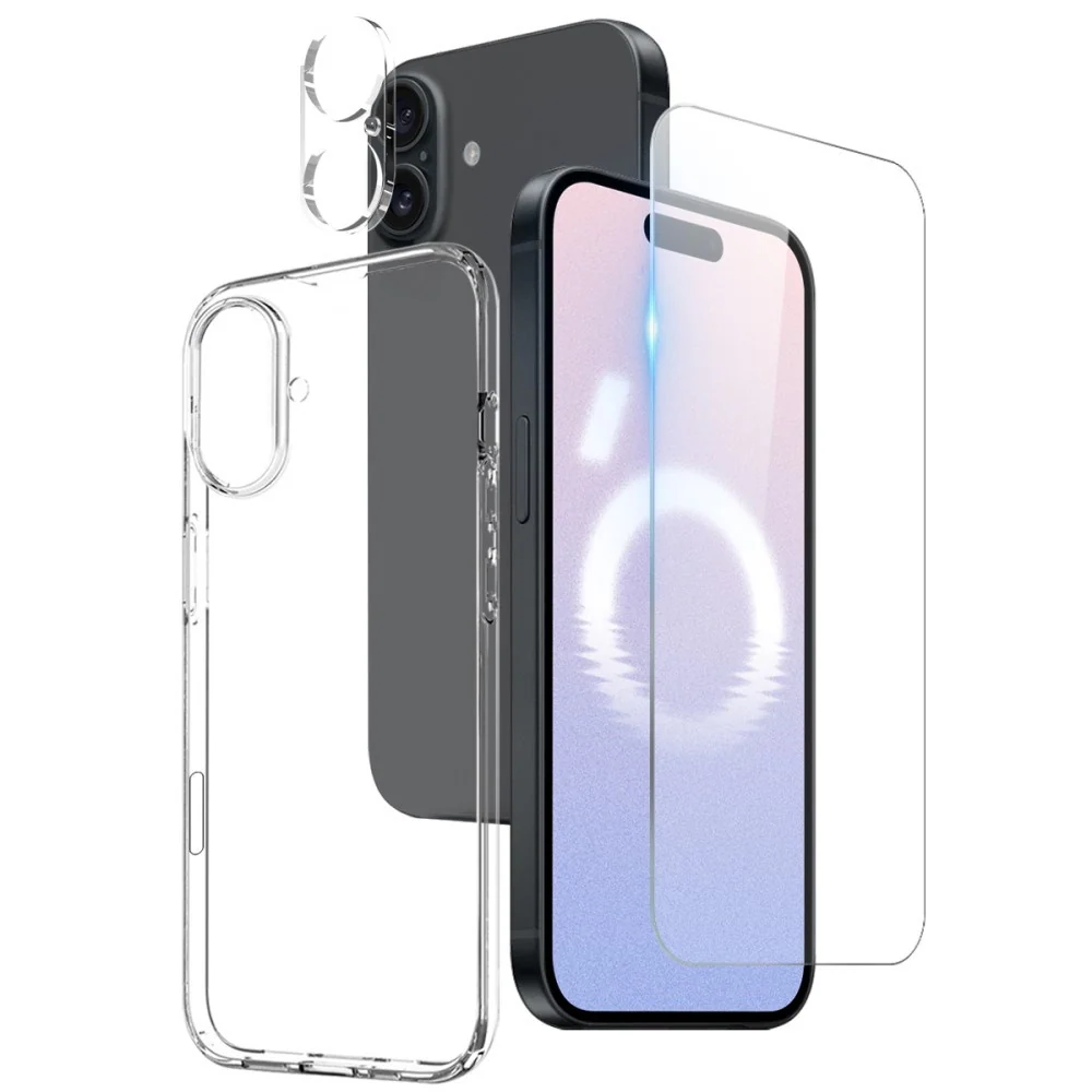 iPhone 16 | 3 i 1 360° Beskyttelsessett m. Skjermbeskyttelse | Deksel| v:4086360 iPhone 16 | 3 i 1 360° Beskyttelsessett m. Skjermbeskyttelse | Deksel| v:4086360