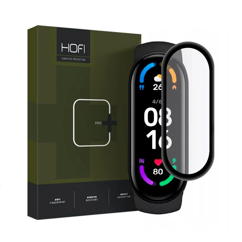 Hofi Xiaomi Mi Smart Band 6 Hybrid Skjermbeskytter – Gjennomsiktig med v:5411432