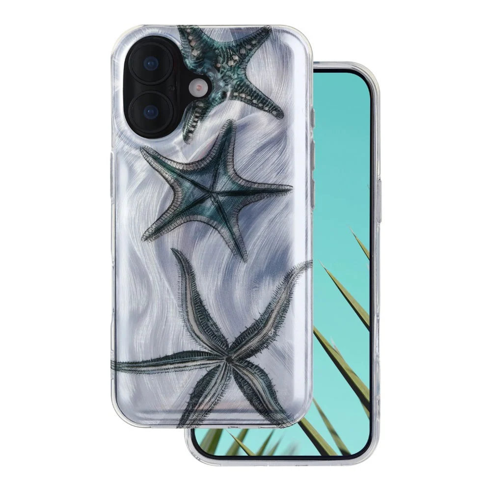 iPhone 16 TFO Ultra Trendy Sommer Deksel – Starfish v:6996378 iPhone 16 TFO Ultra Trendy Sommer Deksel – Starfish v:6996378