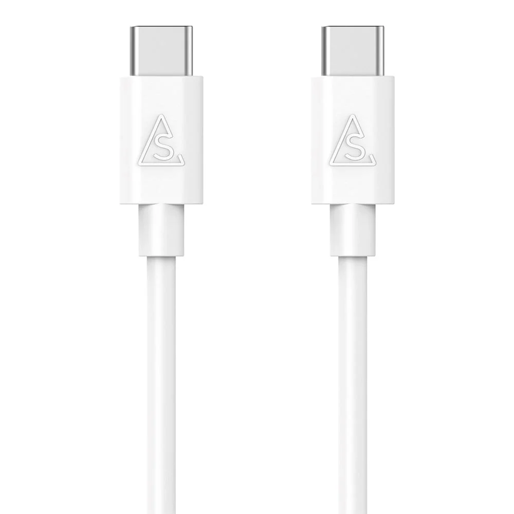 Smartline USB-C til USB-C-Kabel (3A/60W) - 1 m - Hvit v:352242