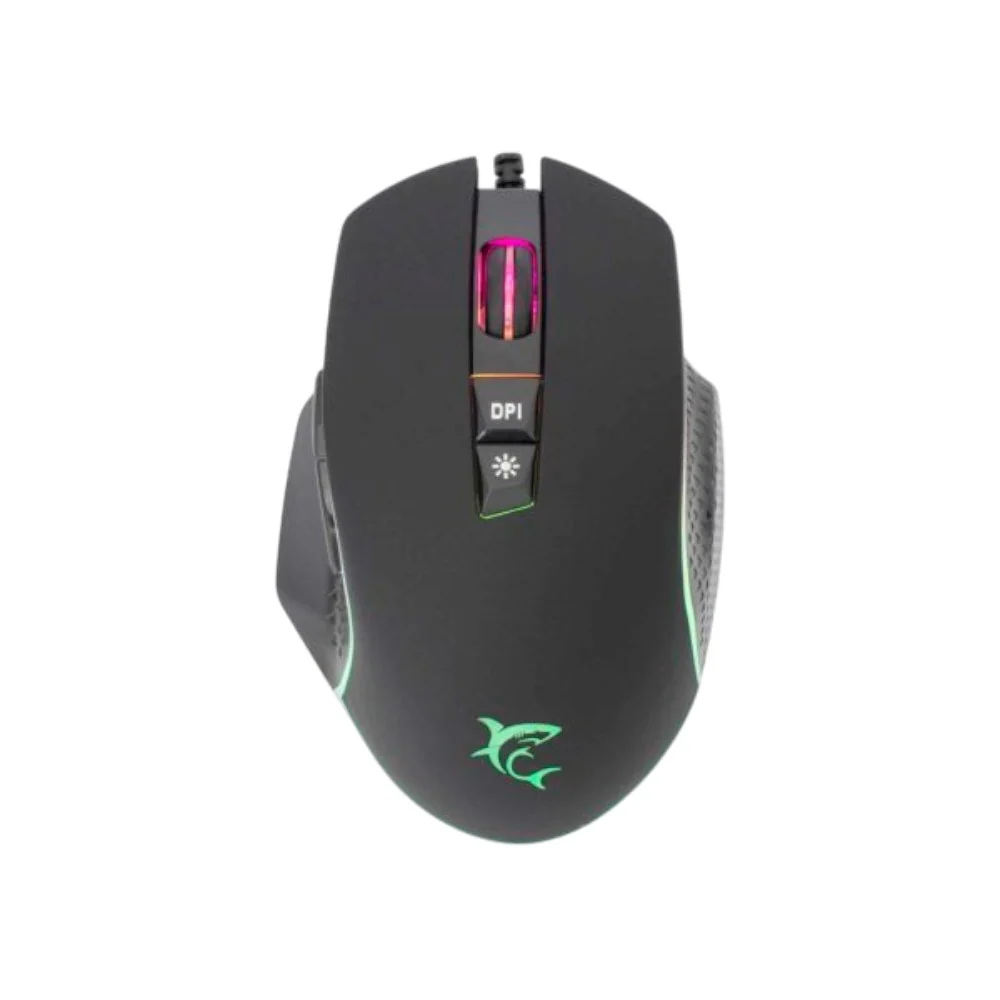 White Shark GARETH Gamingmus 6400 dpi med Innebygd Lys – Svart v:4771494 White Shark GARETH Gamingmus 6400 dpi med Innebygd Lys – Svart v:4771494