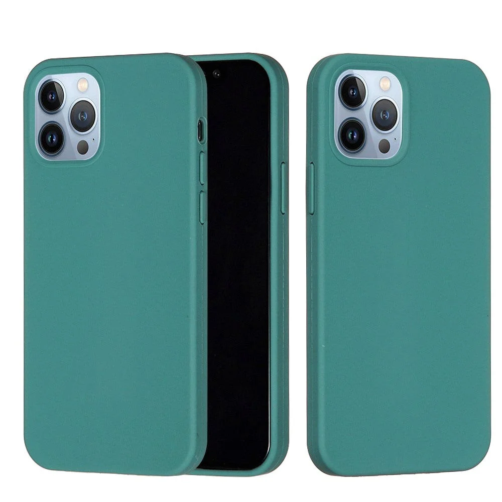 iPhone 15 Pro Silikon Deksel - Mørk Grønn v:4061335