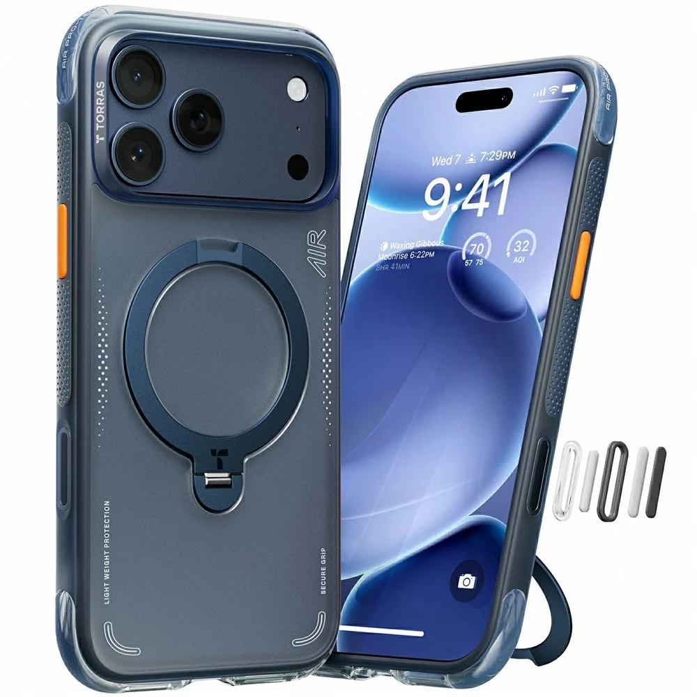 iPhone 17 Pro Max TORRAS Ostand Q3 Air Deksel med Kickstand - MagSafe v:2017708