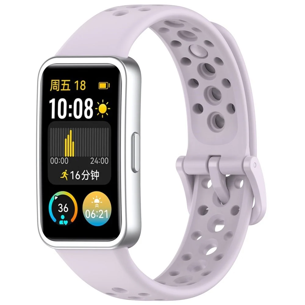 Huawei Band 10 / 9 / 8 EIDERWOOD Silikon Reim – Lilla v:6659404
