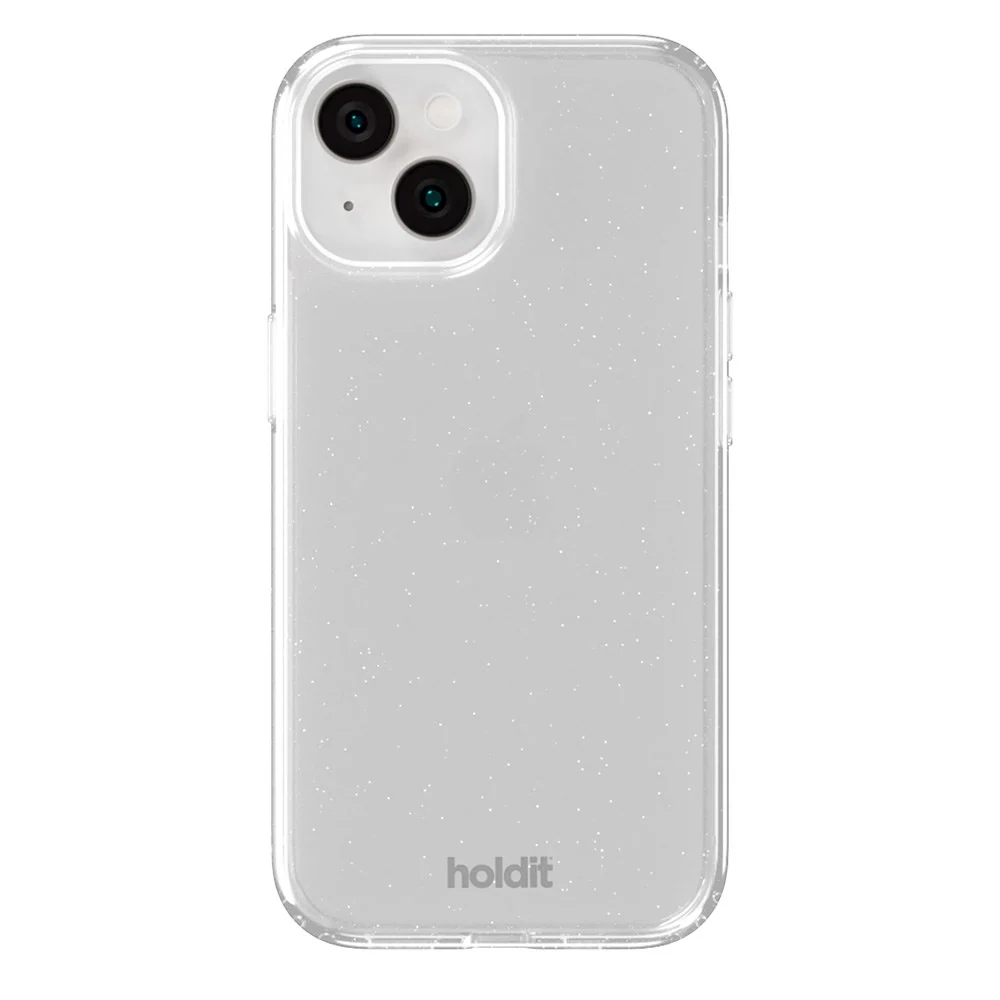 Holdit iPhone 15 / 14 / 13 Glitter Deksel - Hvit v:6241452