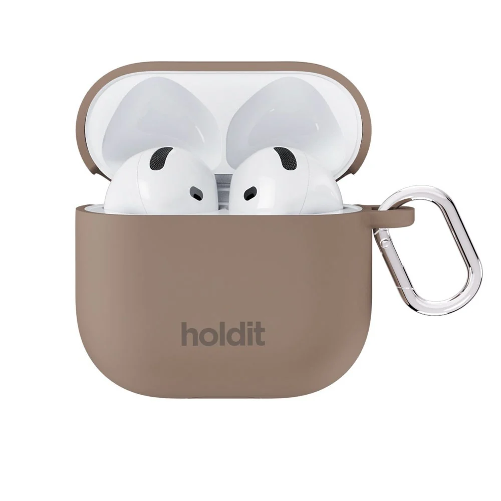 Apple AirPods (5. & 4. Gen.) Holdit Silicone Case m. Karabinkrok – Moc v:3227445 Apple AirPods (5. & 4. Gen.) Holdit Silicone Case m. Karabinkrok – Moc v:3227445