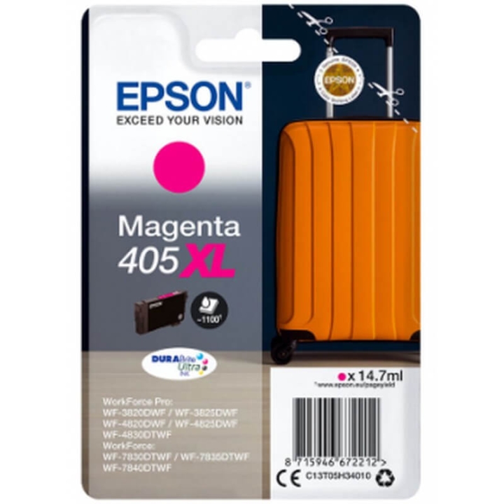 EPSON Blekk C13T05H34010 405XL Magenta Suitcase v:4888606