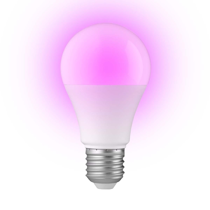 Alecto Smart LED-fargelampe med Wi-Fi E27 9W v:7165542 Alecto Smart LED-fargelampe med Wi-Fi E27 9W v:7165542