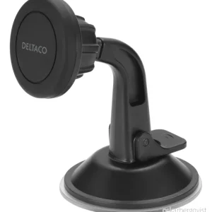 DELTACO Magnetisk bilholder med sugekopp for smarttelefoner, svart v:8115529 DELTACO Magnetisk bilholder med sugekopp for smarttelefoner, svart v:8115529