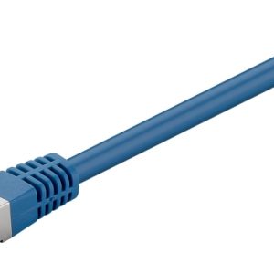 Goobay Kretskabel CAT 5e, F/UTP, blå kobberbelagt aluminiumtråd (CCA), uten snaplås-beskyttelse v:9971604 Goobay Kretskabel CAT 5e, F/UTP, blå kobberbelagt aluminiumtråd (CCA), uten snaplås-beskyttelse v:9971604