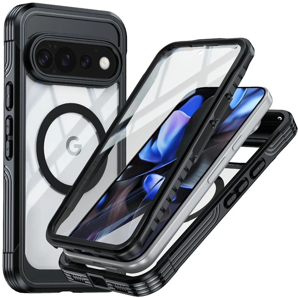 Google Pixel 11 Pro XL Støtsikkert Deksel med Innebygd Skjermbeskytter v:8182324