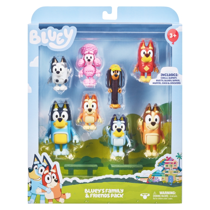 BLUEY multipakke med 8 figurer – S3 (90128) v:1793844