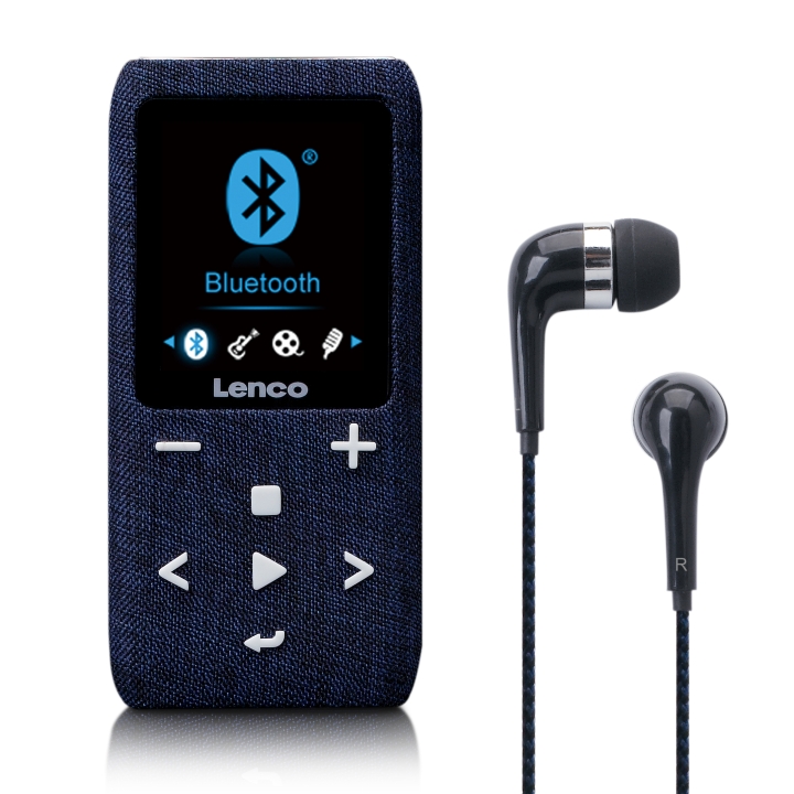 Lenco MP3/MP4-spiller med Bluetooth® 8 GB Micro SD-kort Blå v:1599827 Lenco MP3/MP4-spiller med Bluetooth® 8 GB Micro SD-kort Blå v:1599827