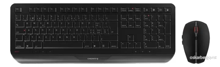 Cherry Gentix Desktop Trådløst tastatur- og musesett, svart v:9952964 Cherry Gentix Desktop Trådløst tastatur- og musesett, svart v:9952964