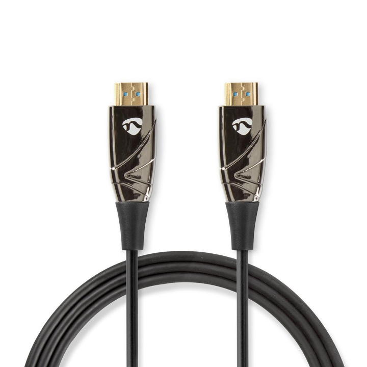 Nedis Aktiv Optical High Speed HDMI-kabel med Ethernet | HDMI ™ -kontakt | HDMI ™ -kontakt | 4K@60Hz | 18 Gbps | 100 m | Rund | PVC | Sort | Gaveeske v:4453731 Nedis Aktiv Optical High Speed HDMI-kabel med Ethernet | HDMI ™ -kontakt | HDMI ™ -kontakt | 4K@60Hz | 18 Gbps | 100 m | Rund | PVC | Sort | Gaveeske v:4453731