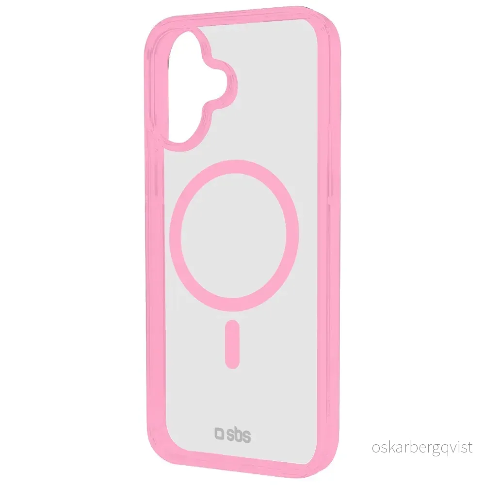 SBS iPhone 16 Mag Frame Deksel – MagSafe Kompatibel – Gjennomsiktig / v:4072432 SBS iPhone 16 Mag Frame Deksel – MagSafe Kompatibel – Gjennomsiktig / v:4072432
