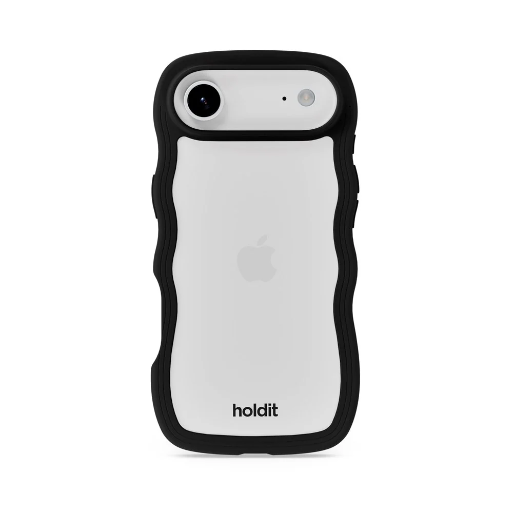 Holdit iPhone Air Wavy Deksel – Black / Transparent v:391019 Holdit iPhone Air Wavy Deksel – Black / Transparent v:391019