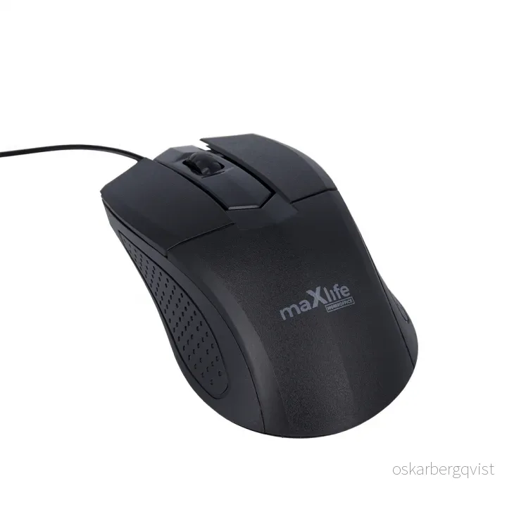 Maxlife Home Office MXHM-01 optisk mus 1000 DPI 1,2 m svart v:3834800