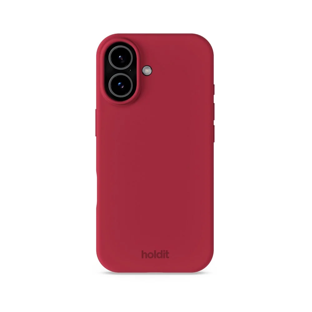 Holdit iPhone 17 Soft Touch Silikon Deksel - Red Velvet v:9276275