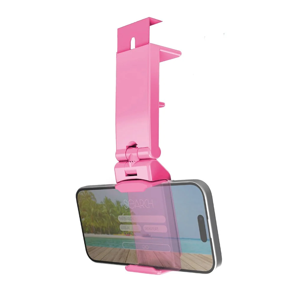 Allsidig & Sammenleggbar Universal Mobilholder med Klemme – Rosa v:406127 Allsidig & Sammenleggbar Universal Mobilholder med Klemme – Rosa v:406127