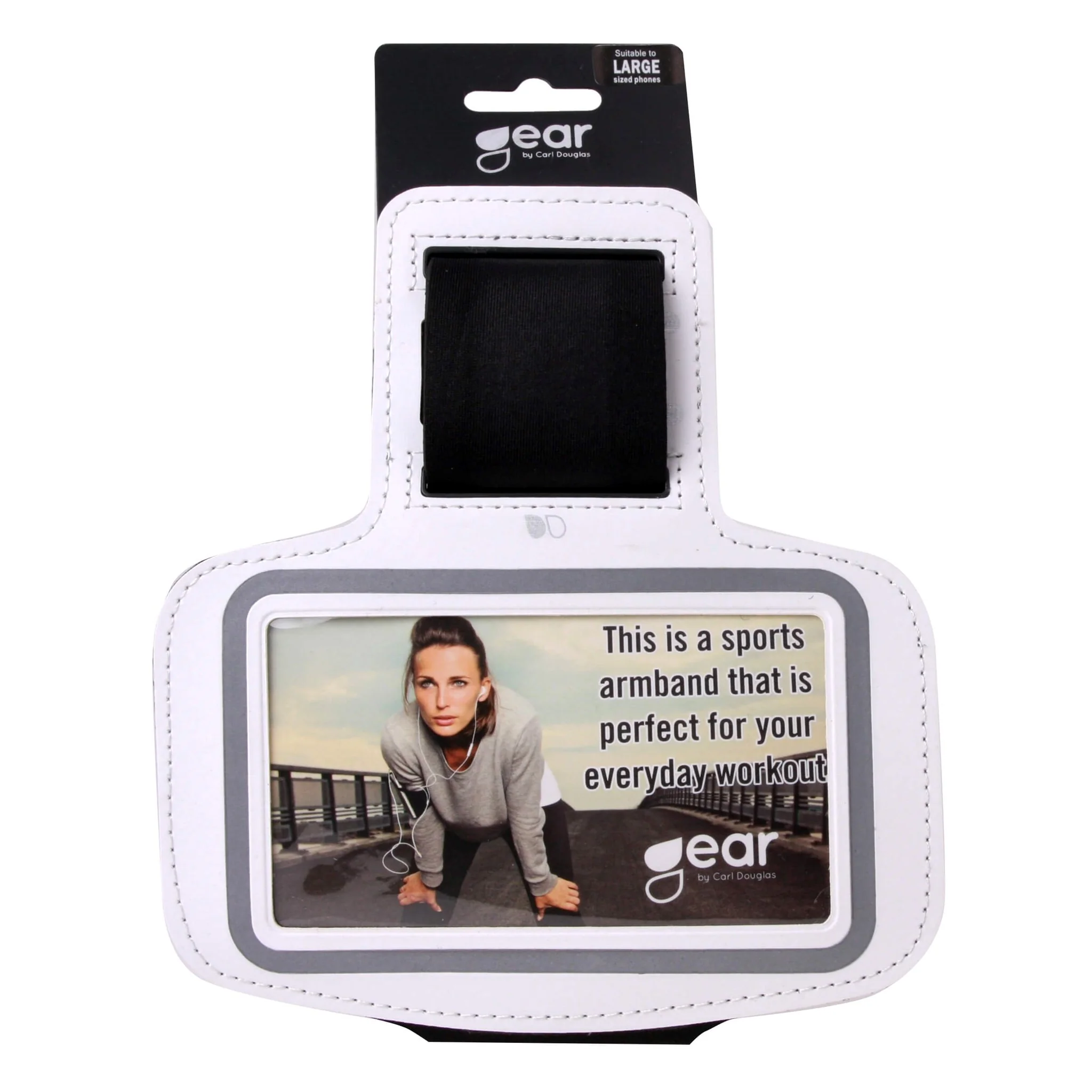 GEAR Universal Løpearmbånd med Justerbar Borrelåsstropp & Reflekterend v:3014210